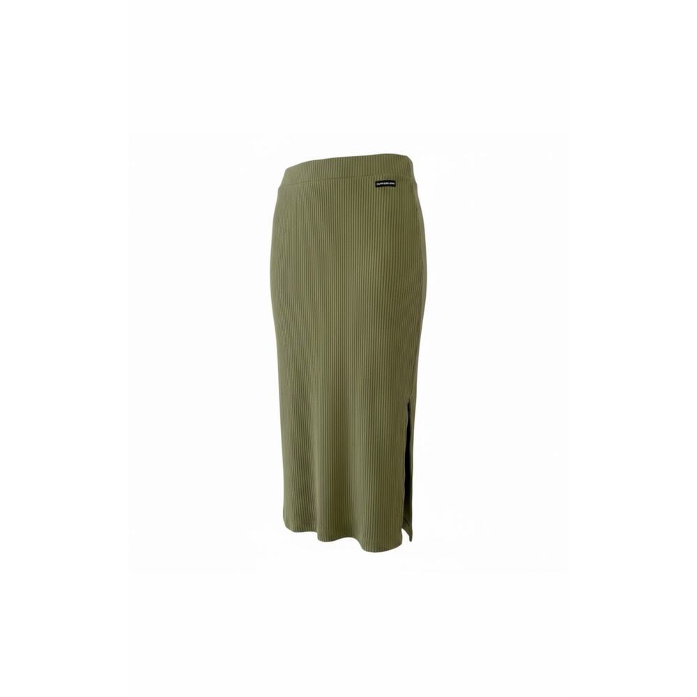 Calvin Klein Ribbed Midi Skirt NWT Size Large